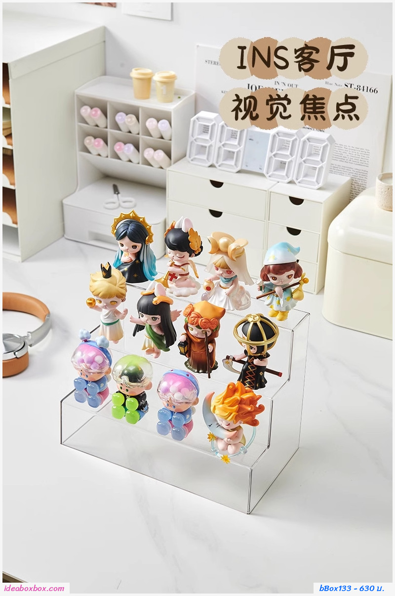 [พรีออเดอร์] กล่องโชว์โมเดล+บันได Figure Storage Box 25x19x28