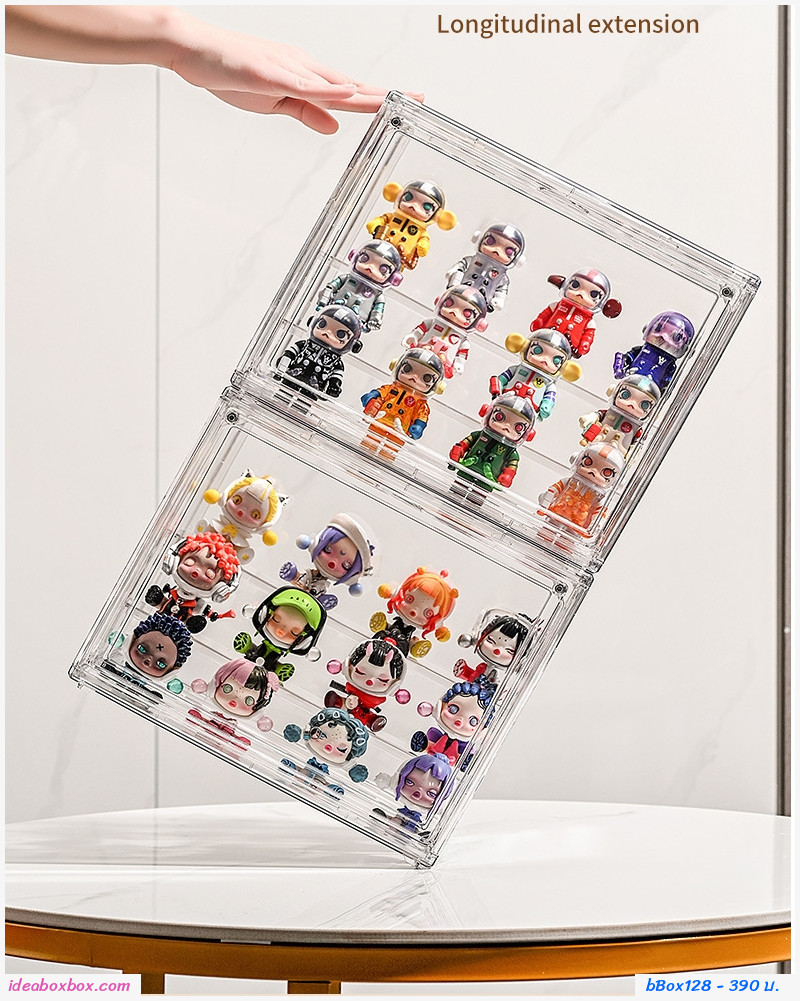 [พรีออเดอร์]กล่องโชว์โมเดล+บันได Blind box storage display stand 27x22x18