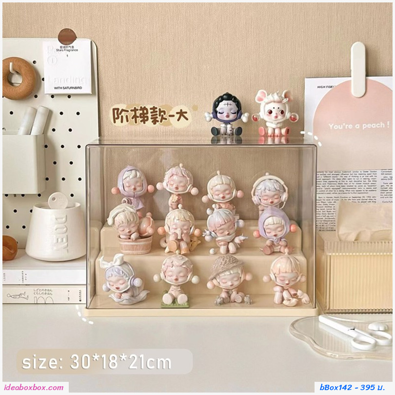 กล่องโมเดล Blind box storage display stand พร้อมบันไดโชว์