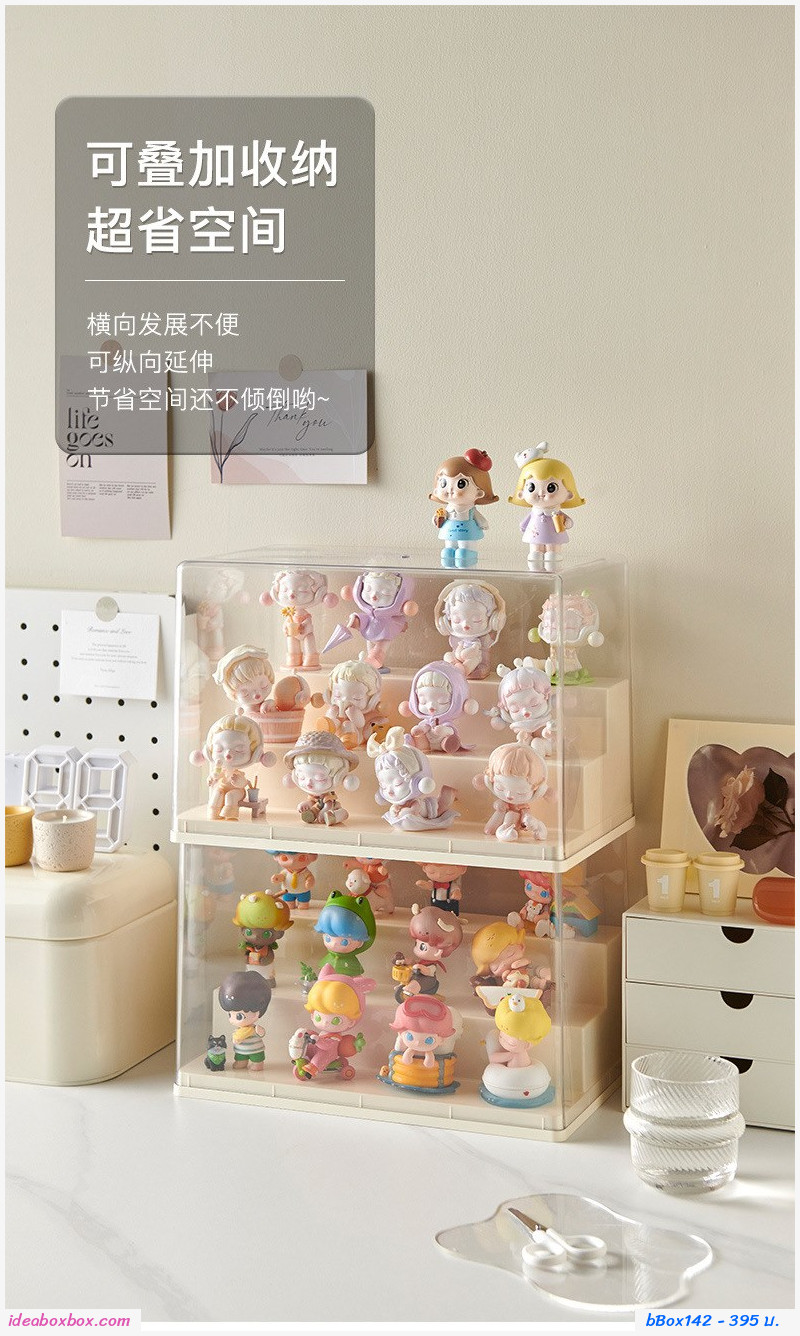 กล่องโมเดล Blind box storage display stand พร้อมบันไดโชว์